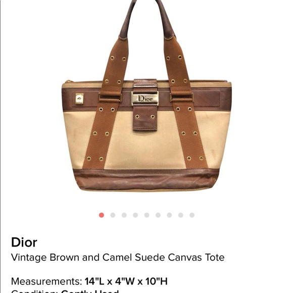 Dior Handbags - Dior Vintage Tote with Authenticity Card